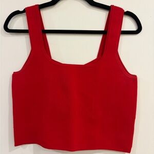 Express Bold Red Crop Top